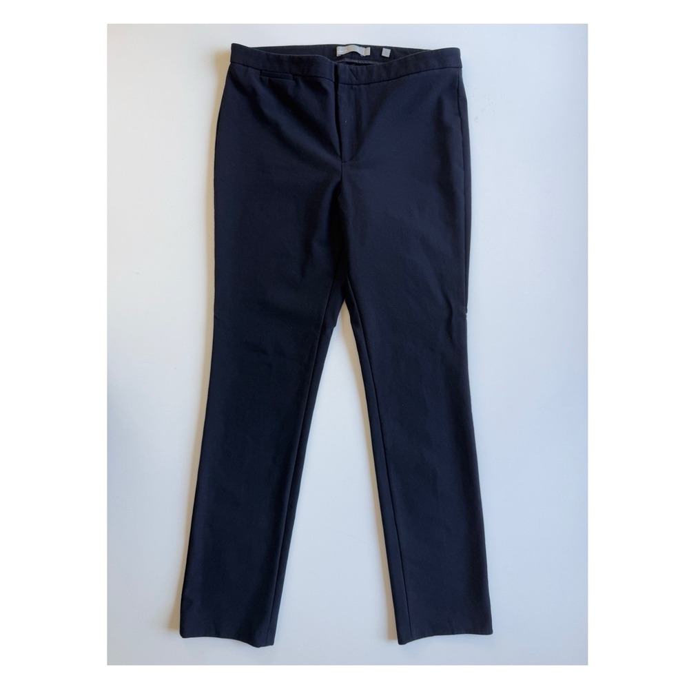 VINCE Womens Straight Leg Dress Pants Navy Size 12 (30x30) Cotton Nylon Elastane